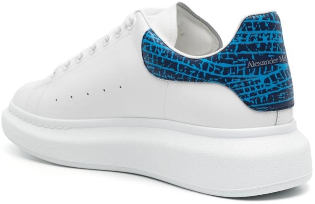 Alexander McQueen Leather Low Top 'White Blue' 777220WIE9N8756 Details for Alexander McQueen Leather Low Top 'White Blue' 777220WIE9N8756