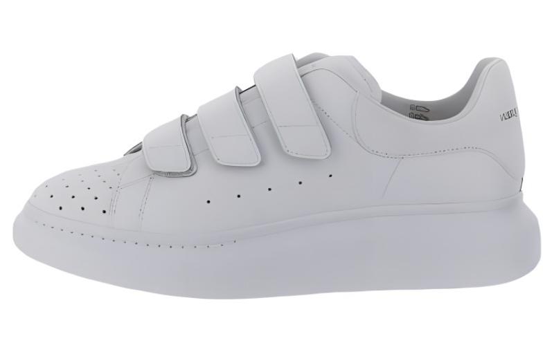 Alexander McQueen Leather Low Top Platform Sneakers 'White' 727399WICGY9000