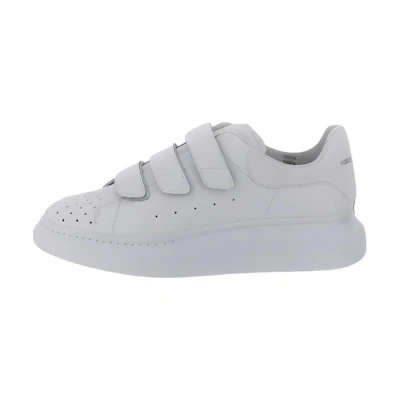 Alexander McQueen Leather Low Top Platform Sneakers 'White'