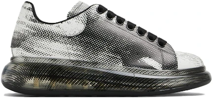 Order Alexander McQueen 亞歷山大麥昆 皮革 低筒綁帶 時尚板鞋 黑白
