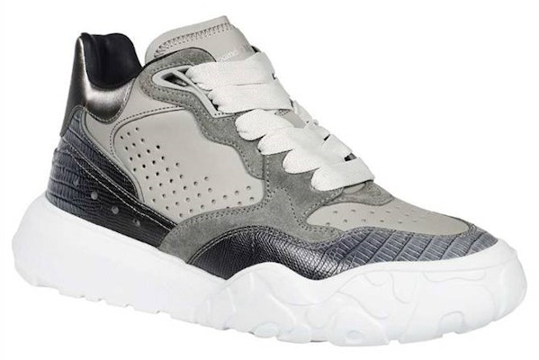 Alexander McQueen Leather Mid-Top 'Grey Fashion' 711134WIAAG1820 Lookbook Alexander McQueen Leather Mid-Top 'Grey Fashion' 711134WIAAG1820