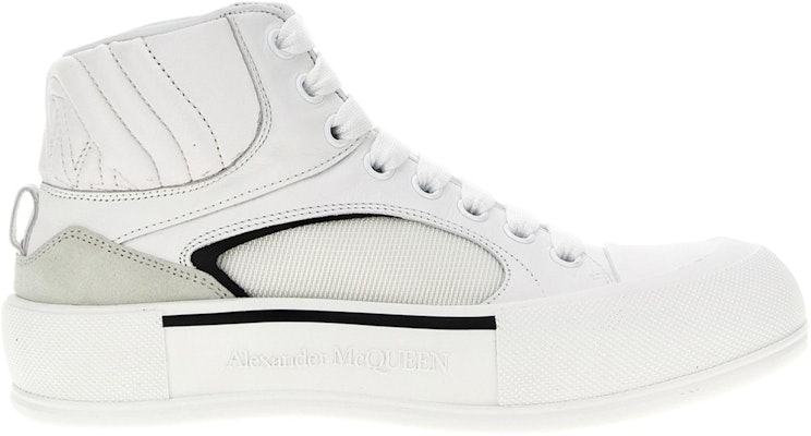 Alexander McQueen Leather Mid-Top 'Simple Comfort White' 777238W4SS19061 Order Alexander McQueen Leather Mid-Top 'Simple Comfort White' 777238W4SS19061