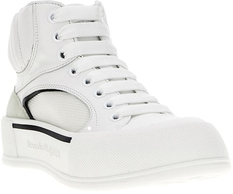 Alexander McQueen Leather Mid-Top 'Simple Comfort White' 777238W4SS19061 Lookbook Alexander McQueen Leather Mid-Top 'Simple Comfort White' 777238W4SS19061