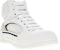 Alexander McQueen Kulit Mid-Top 'Keselesaan Mudah Putih' 777238W4SS19061