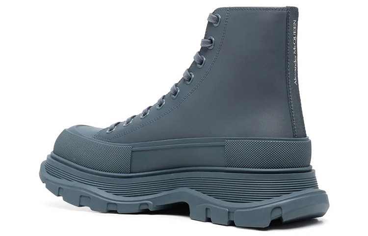 Lookbook 亞歷山大·麥昆 皮革 厚底鞋 男款 深藍色