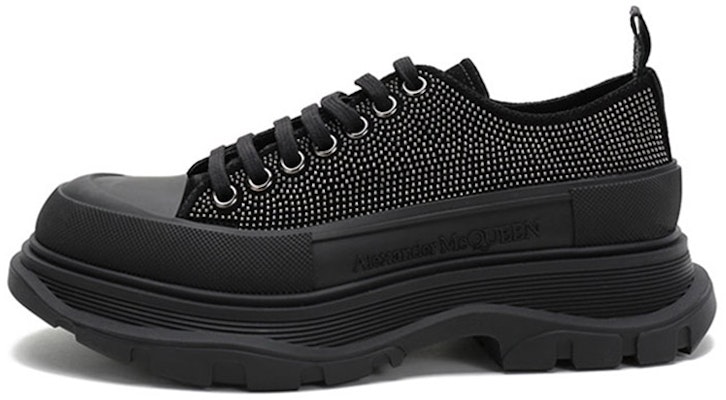 Alexander McQueen Tread Slick Lace-Up 'Black Embellished Studs' 647182WHZ271069 Buy Alexander McQueen Tread Slick Lace-Up 'Black Embellished Studs' 647182WHZ271069