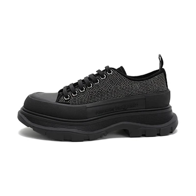 Alexander McQueen Tread Slick Lace-Up 'Black Embellished Studs'