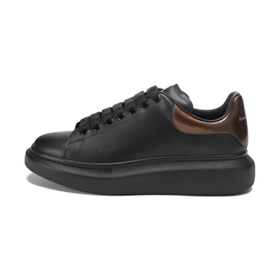 Alexander McQueen Leather Platform Sneaker 'Black Bronze'
