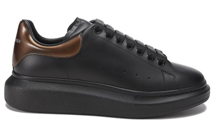 Alexander McQueen Leather Platform Sneaker 'Black Bronze' 圖 2