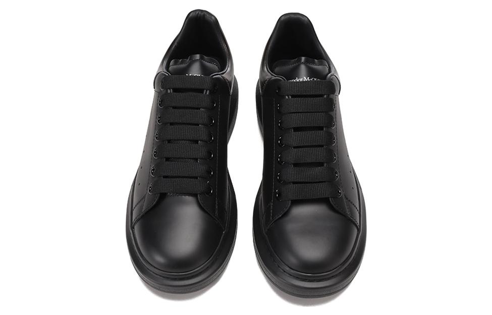 Alexander McQueen Leather Platform Sneaker 'Black Bronze' 圖 4
