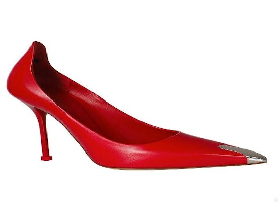 Alexander McQueen Sepatu Kulit Hak Tinggi 'Merah' 709996WHSWD6088Red Order Alexander McQueen Sepatu Kulit Hak Tinggi 'Merah' 709996WHSWD6088Red