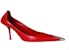 Alexander McQueen Kasut Tumit Kulit 'Merah' 709996WHSWD6088Red