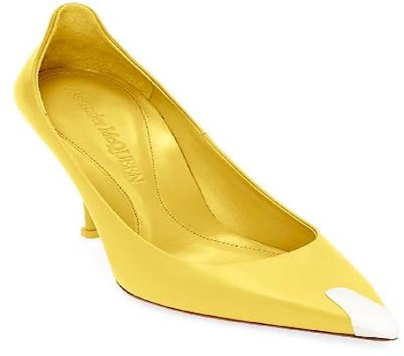 Alexander McQueen Sepatu Kulit Tumit Tinggi 'Kuning 86' 709996WHSWD7097Yellow Order Alexander McQueen Sepatu Kulit Tumit Tinggi 'Kuning 86' 709996WHSWD7097Yellow