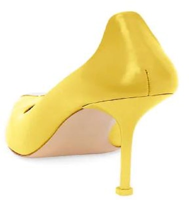 Alexander McQueen Sepatu Kulit Tumit Tinggi 'Kuning 86' 709996WHSWD7097Yellow Lookbook Alexander McQueen Sepatu Kulit Tumit Tinggi 'Kuning 86' 709996WHSWD7097Yellow