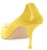 Alexander McQueen Kasut Tumit Tinggi Kulit 'Kuning 86' 709996WHSWD7097Yellow