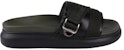 Alexander McQueen Leather Round-Toe Slide 'Green Comfort' 663565W4QP13286