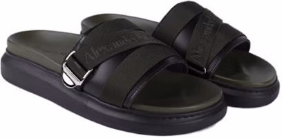 Lookbook Alexander McQueen Kulit Sandal Bulat 'Green Comfort' 663565W4QP13286