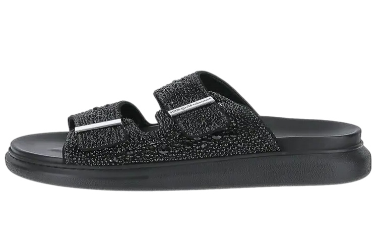 Alexander McQueen Leather Sandals 'Black'
