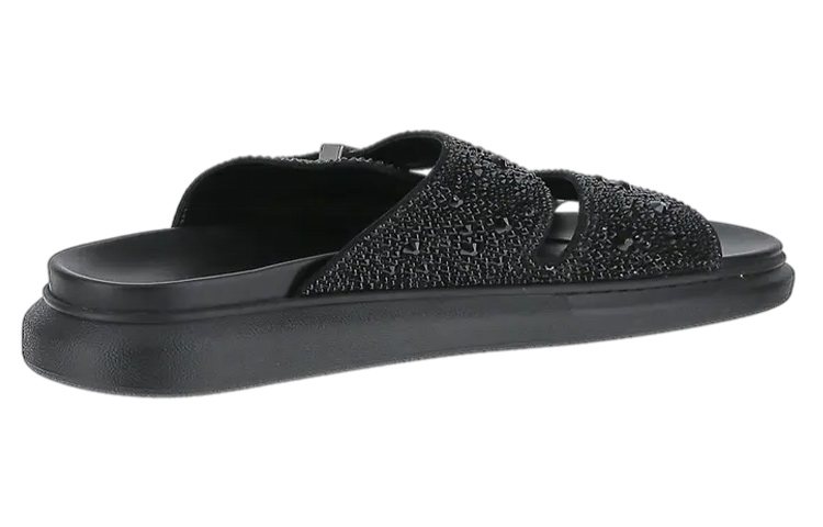 Alexander McQueen Leather Sandals 'Black' 圖 3