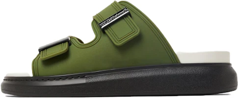 Alexander McQueen Leather Sandals 'Military Green' 663563W4Q583328 Alexander McQueen Leather Sandals 'Military Green' 663563W4Q583328