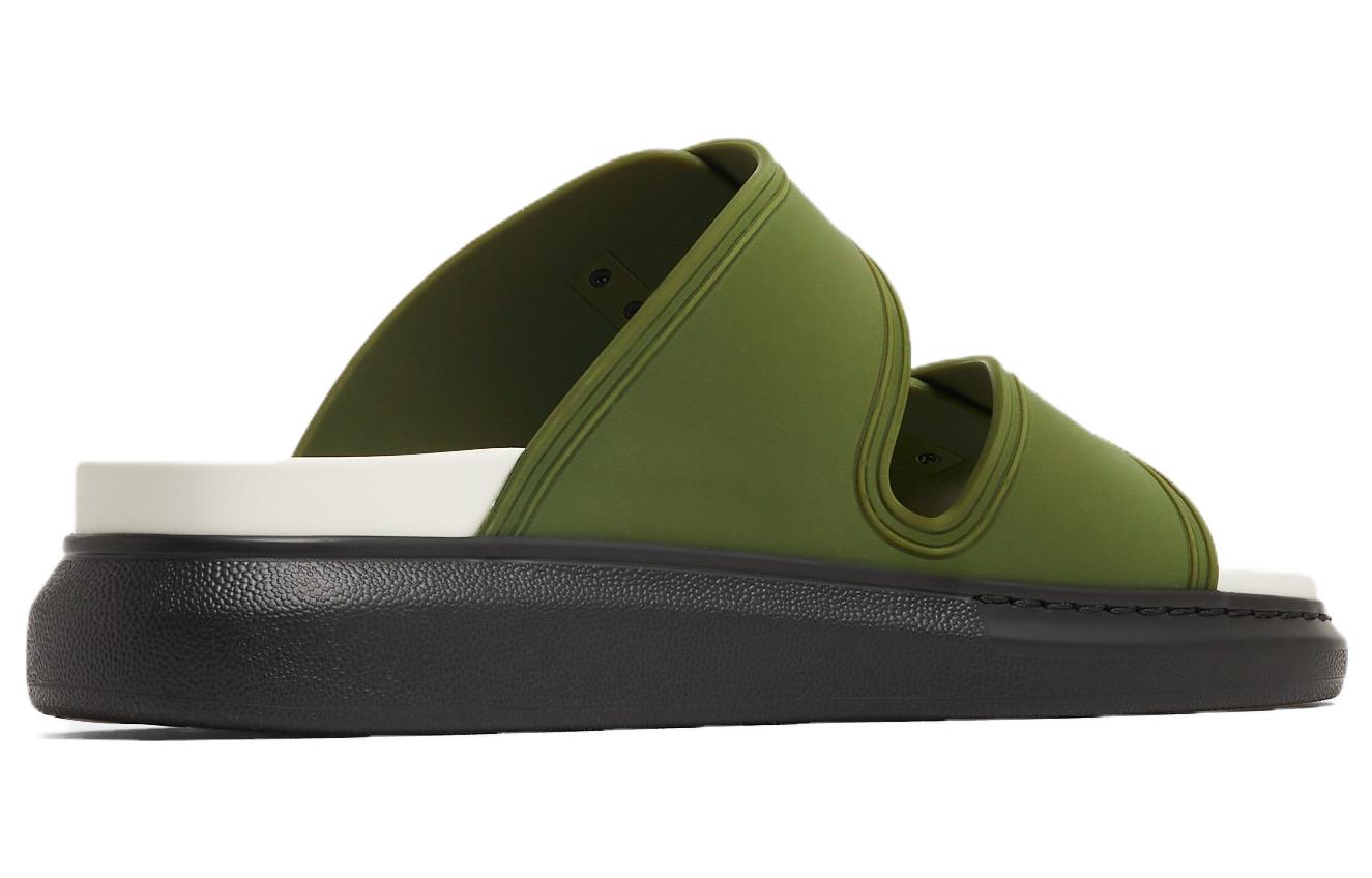 Alexander McQueen Leather Sandals 'Military Green' 圖 4