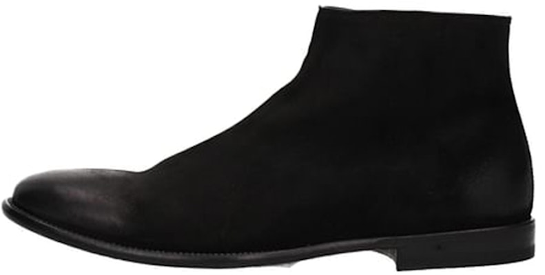 Alexander McQueen Leather Slip-On Booties 'Black' 526257WHMV01000 Buy Alexander McQueen Leather Slip-On Booties 'Black' 526257WHMV01000