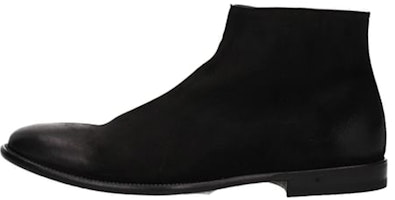 Alexander McQueen Leather Slip-On Booties 'Black' 526257WHMV01000 Alexander McQueen Leather Slip-On Booties 'Black' 526257WHMV01000