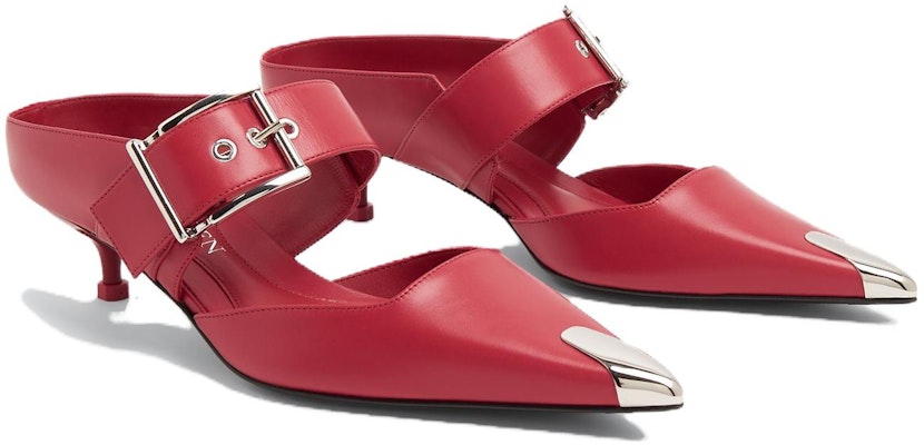 Alexander McQueen Kulit Sandal 'Punk Merah Perak' 757514WIEA16088 Lookbook Alexander McQueen Kulit Sandal 'Punk Merah Perak' 757514WIEA16088