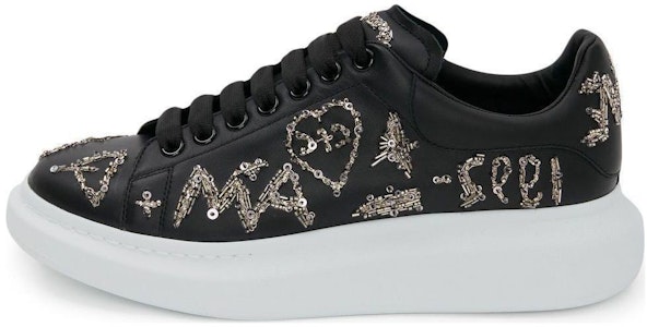 Zapatillas de Cuero Alexander McQueen 'Moda Negra' 711146WICEA1081 Buy Zapatillas de Cuero Alexander McQueen 'Moda Negra' 711146WICEA1081