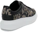 Shop Alexander McQueen Leder Sneaker ''Schwarze Mode'' 711146WICEA1081