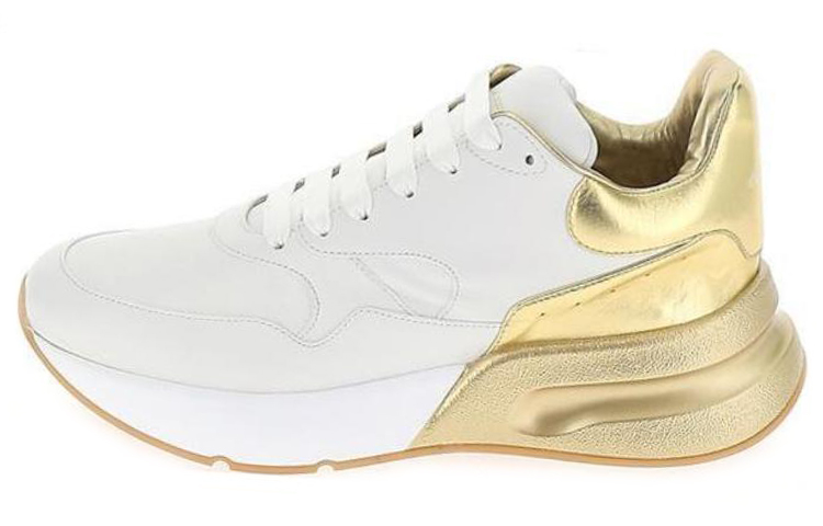 Alexander McQueen Leather Sneaker 'White Gold' 552046WHT9G9075
