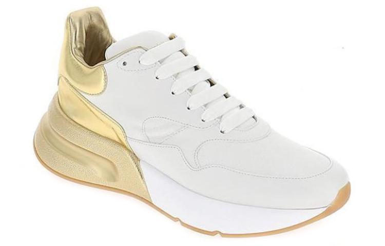 Alexander McQueen Leather Sneaker 'White Gold' 圖 2