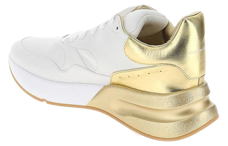 Alexander McQueen Leather Sneaker 'White Gold' 圖 3