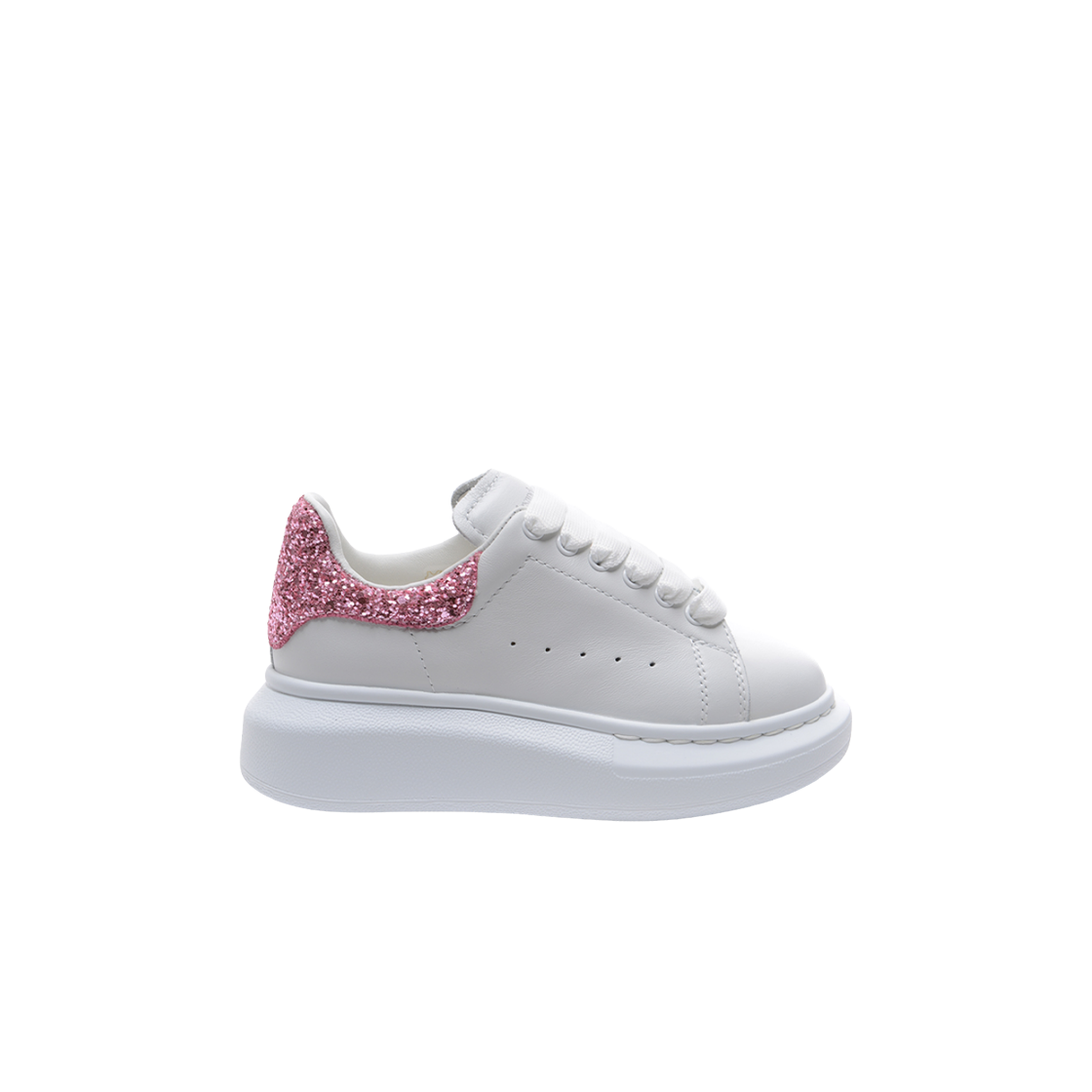 Alexander McQueen Leather Sneaker 'White Pink Tail' 612099WHX169387
