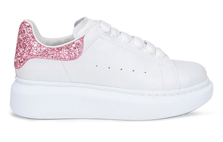 Alexander McQueen Leather Sneaker 'White Pink Tail' 圖 2