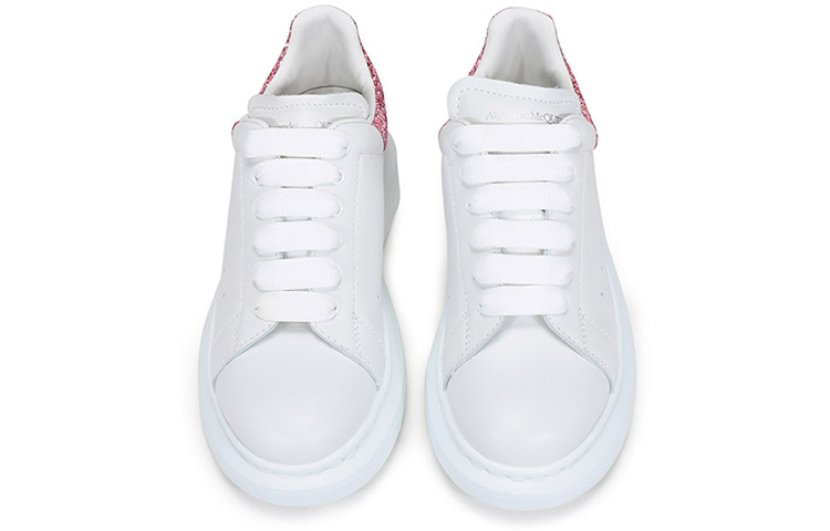 Alexander McQueen Leather Sneaker 'White Pink Tail' 圖 4