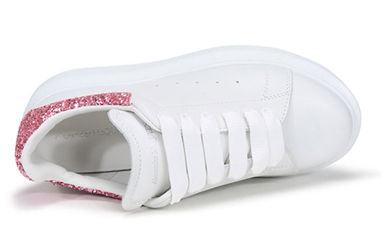 Alexander McQueen Leather Sneaker 'White Pink Tail' 圖 5