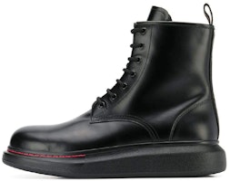 Alexander McQueen Leather Wedge Lace-Up Boot 'Black' 586191-WHX51-1000 Alexander McQueen Leather Wedge Lace-Up Boot 'Black' 586191-WHX51-1000
