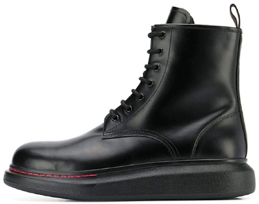 Alexander McQueen Leather Wedge Lace-Up Boot 'Black' 586191-WHX51-1000 Buy Alexander McQueen Leather Wedge Lace-Up Boot 'Black' 586191-WHX51-1000