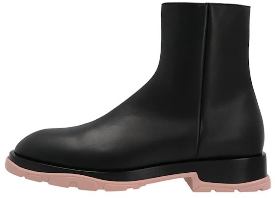 Alexander McQueen Leather Zip Boots 'Black' 682816WHFLF1438 Buy Alexander McQueen Leather Zip Boots 'Black' 682816WHFLF1438