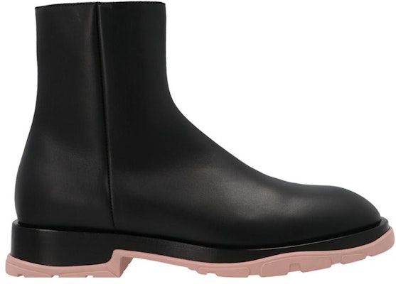 Alexander McQueen Leather Zip Boots 'Black' 682816WHFLF1438 Order Alexander McQueen Leather Zip Boots 'Black' 682816WHFLF1438