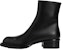 But Alexander McQueen Kulit Zip But 'Hujung Bulat Hitam' 750383WIDY01000