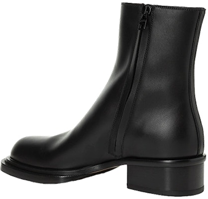 Alexander McQueen Leather Zip Boots 'Black Round Toe' 750383WIDY01000 Shop Alexander McQueen Leather Zip Boots 'Black Round Toe' 750383WIDY01000