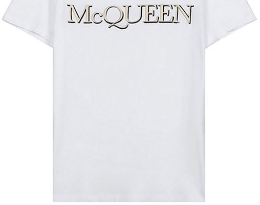 Alexander McQueen Kaos Pria Putih Regular Fit Crew Neck Letter Print 649876-QQZ56-0900 Sizing Alexander McQueen Kaos Pria Putih Regular Fit Crew Neck Letter Print 649876-QQZ56-0900