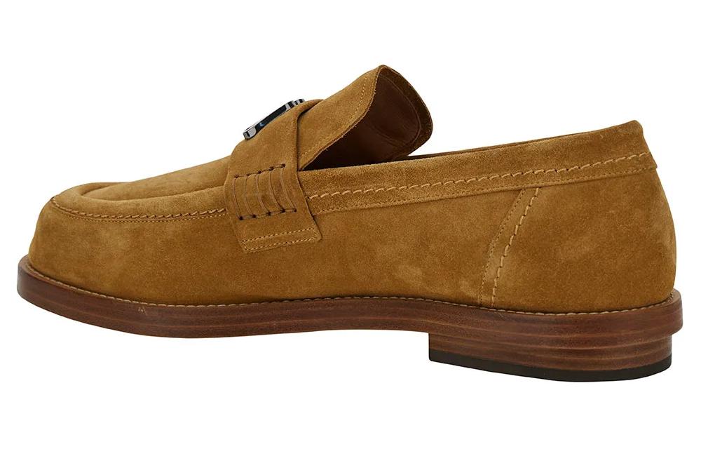 Shop Mocassini Alexander McQueen ''Pelle Marrone'' 777805WIER32393