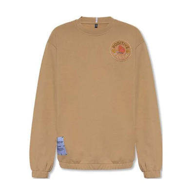 Alexander McQueen Logo Embroidered Crewneck Sweatshirt Khaki Menswear 669496-RST551-020