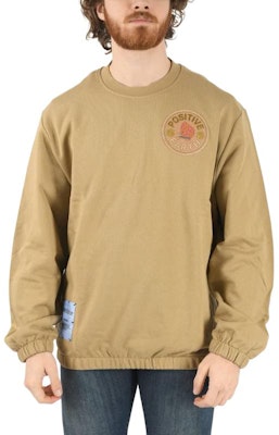 Alexander McQueen Logo Embroidered Crewneck Sweatshirt Khaki Lelaki 669496-RST551-020 Shop Alexander McQueen Logo Embroidered Crewneck Sweatshirt Khaki Lelaki 669496-RST551-020