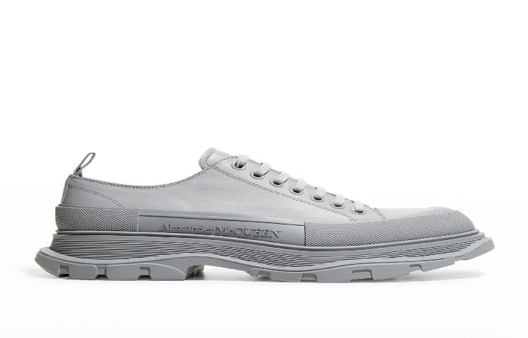 Buy Alexander McQueen Logo Kulit Sneakers 'Kelabu Kasual' 604257W4MVG9533Gray