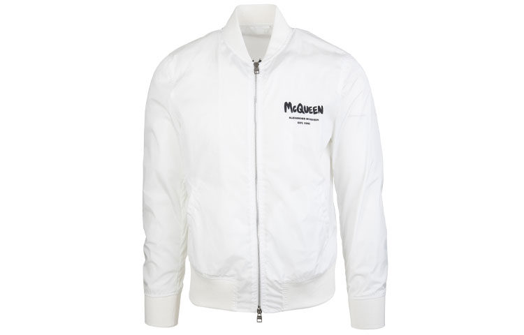 Alexander McQueen Logo Letter Pilot Jacket Outerwear 662325-QRR65-9080