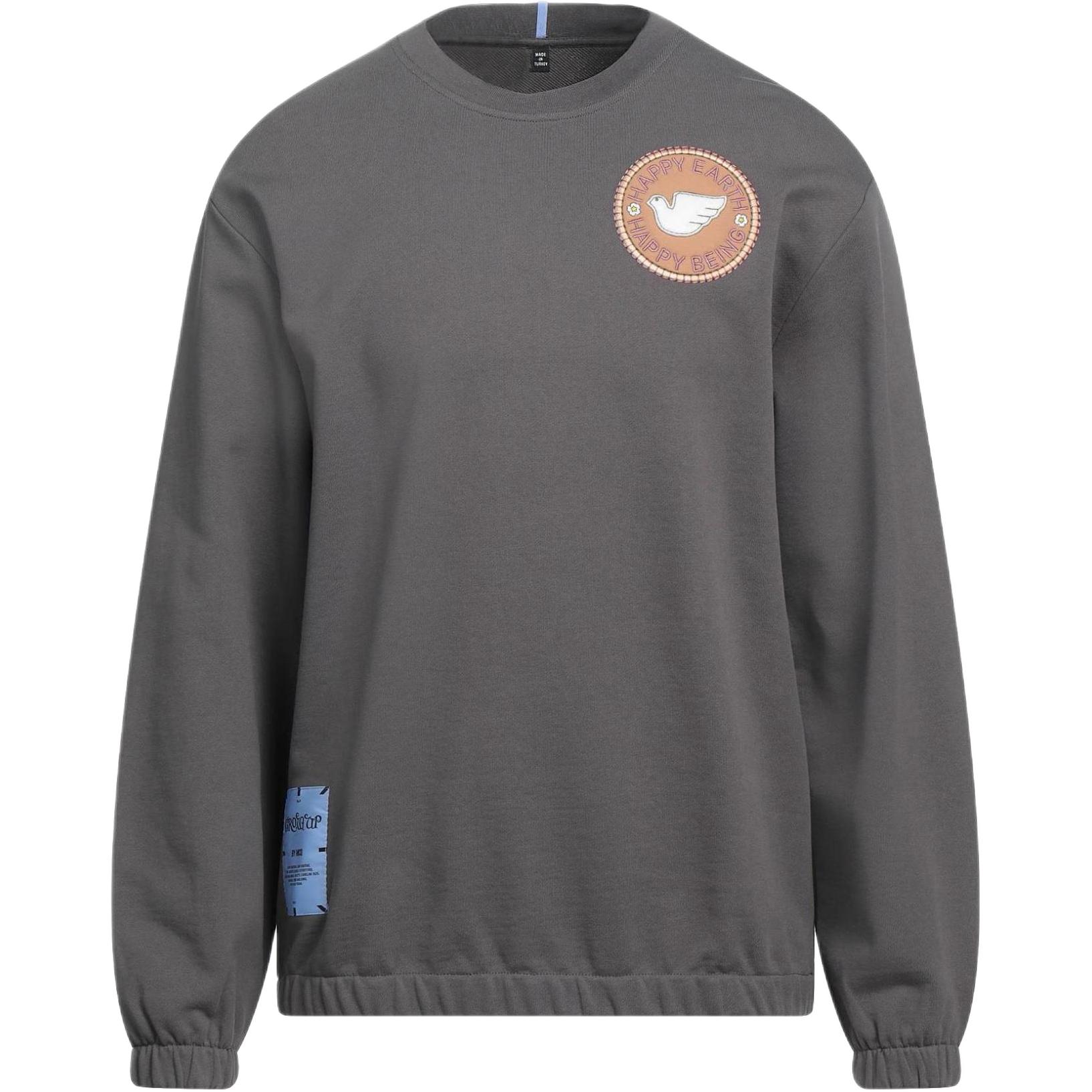 Alexander McQueen Logo Patch Crewneck Sweatshirt Men’s Dove Grey 669496-RST55-2007